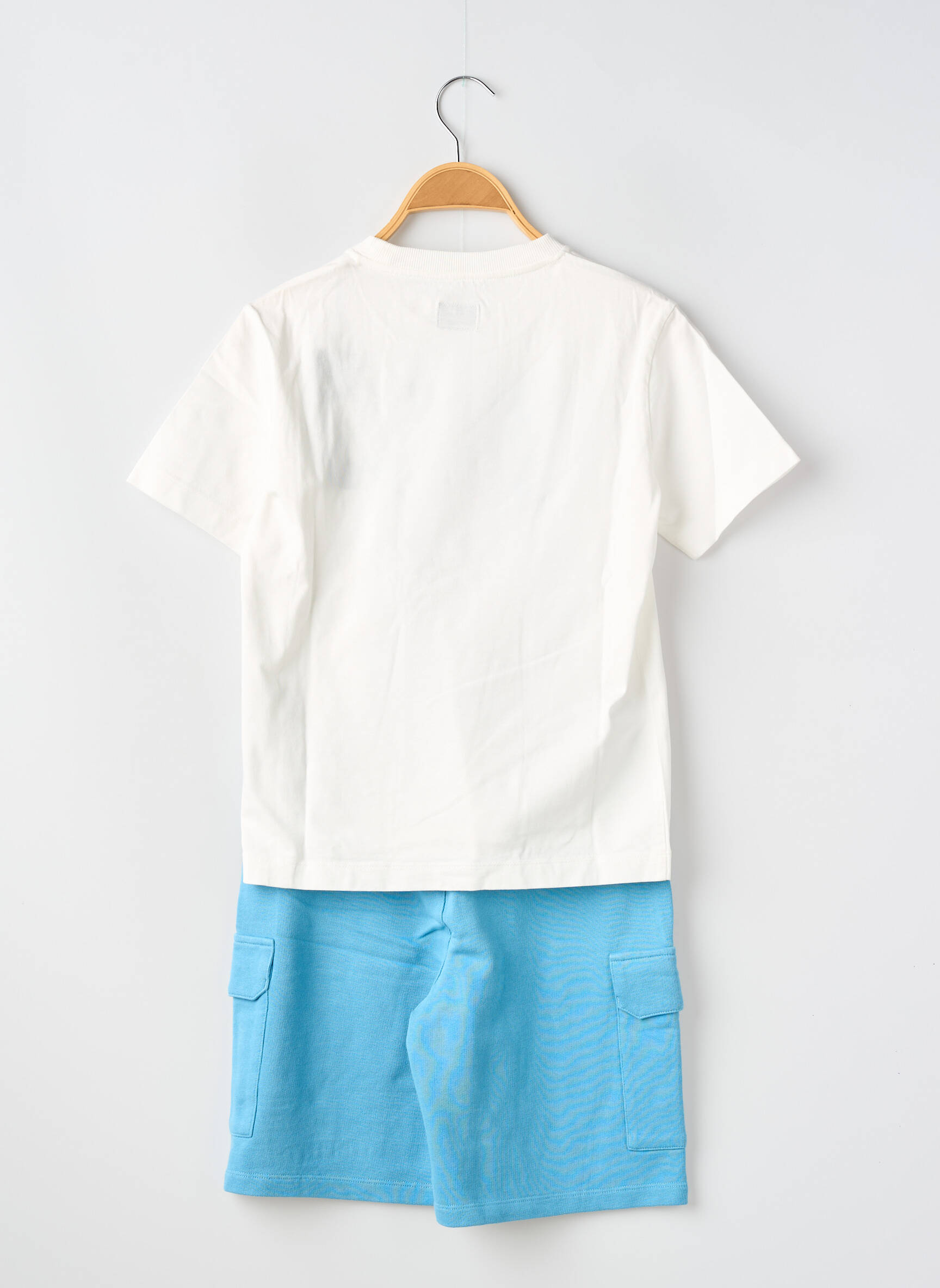 Ensemble short taille élastique blanc CP COMPANY garçon