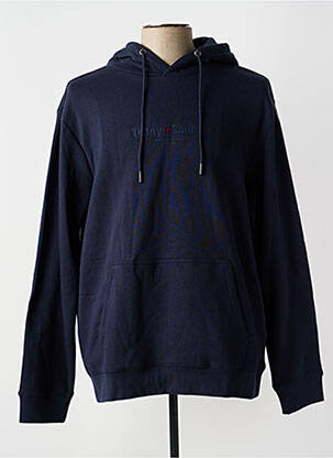 Sweat-shirt à capuche poches manches longues bleu TEDDY SMITH homme