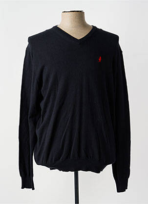 Pull col v manches longues noir MCS homme