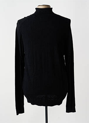 Pull stretch manches longues noir TEDDY SMITH homme