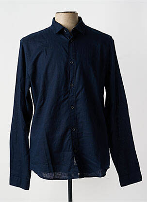 Chemise manches longues fermeture boutonnée sur le devant bleu PETROL INDUSTRIES homme