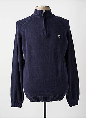 Pull stretch manches longues bleu OXBOW homme