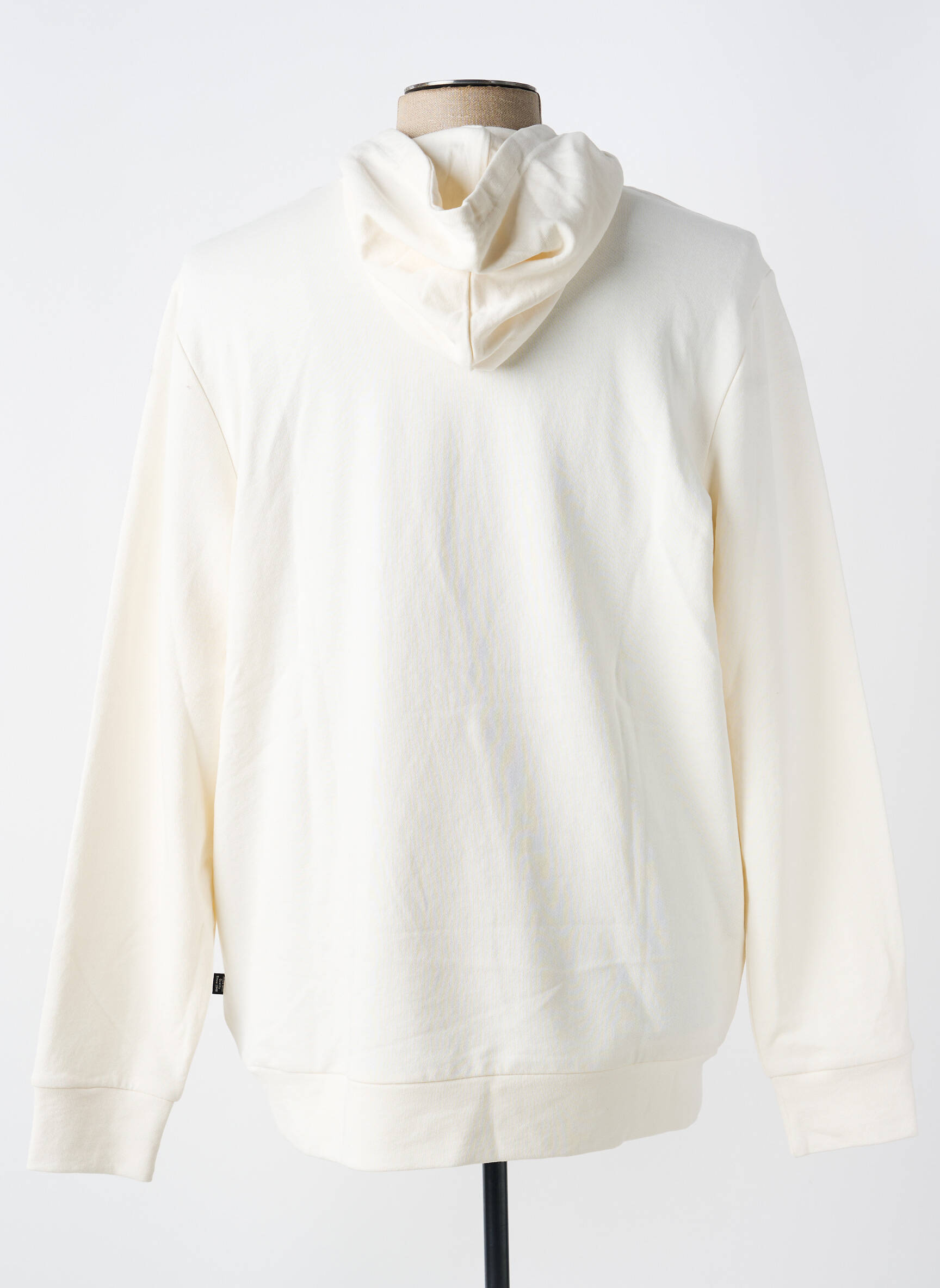 Sweat-shirt à capuche tissage jersey manches longues beige PUMA homme