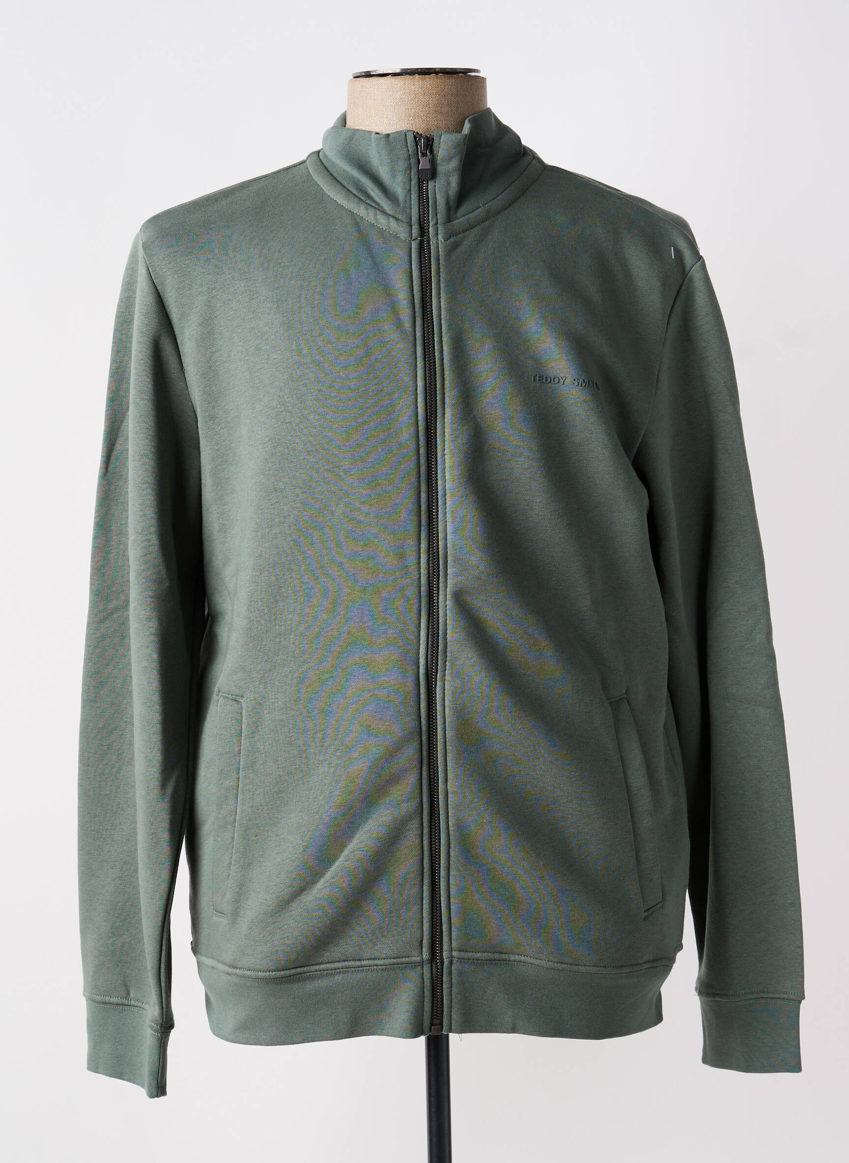 Veste casual fermeture boutonnée sur le devant vert TEDDY SMITH femme