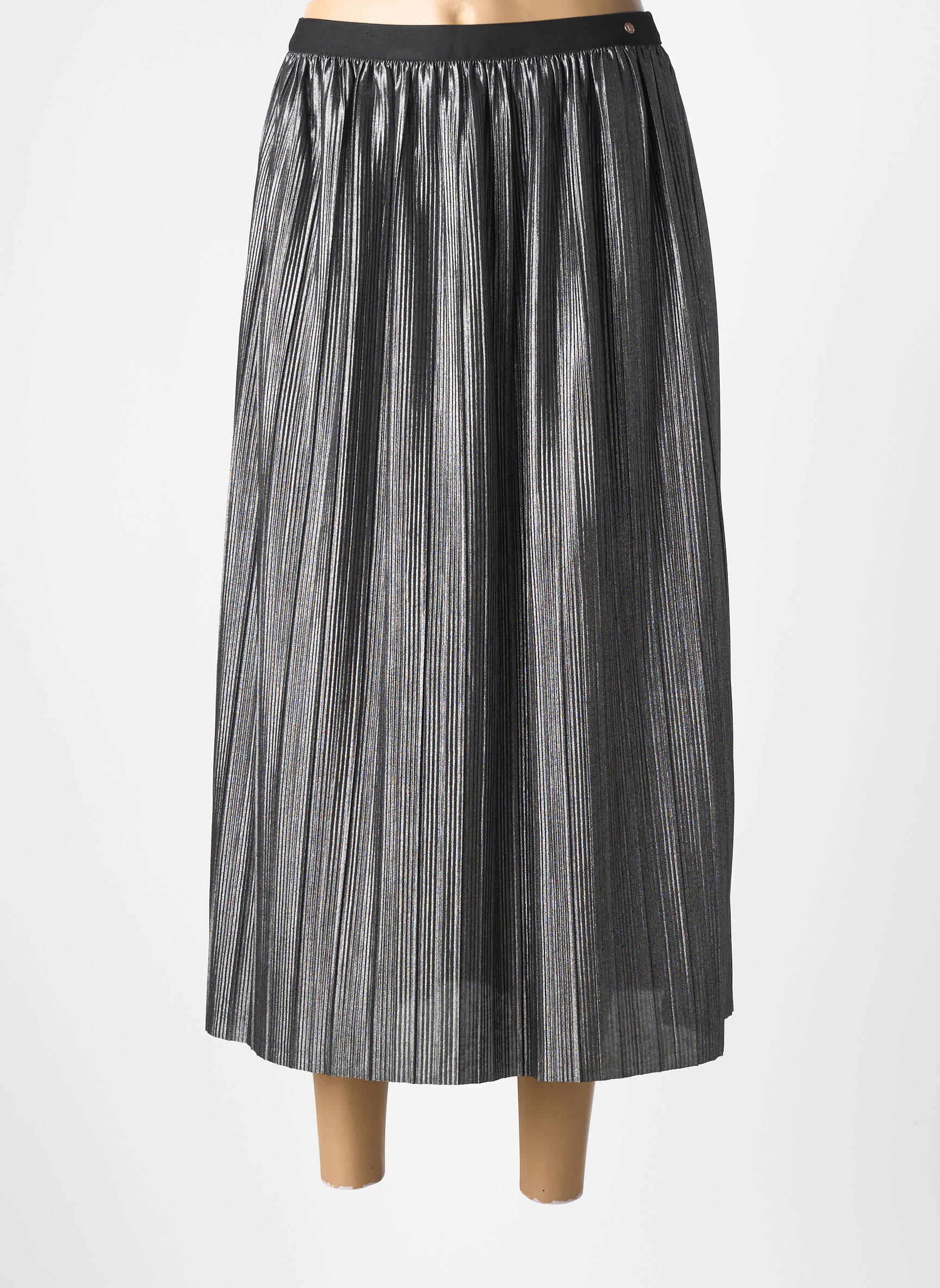 Jupe longue coupe fluide gris TEDDY SMITH femme