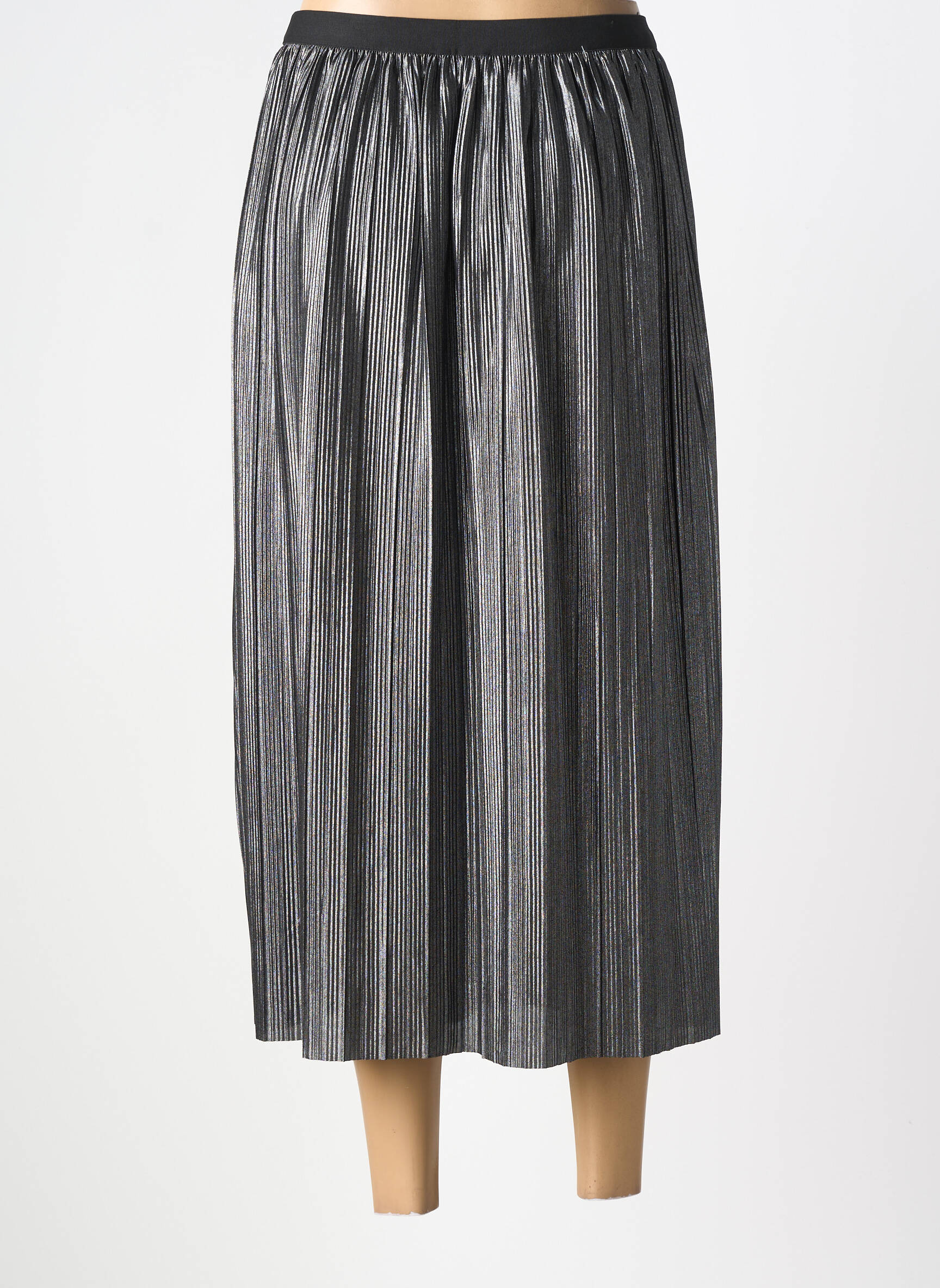 Jupe longue coupe fluide gris TEDDY SMITH femme