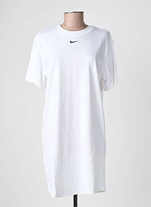 Robe courte manches courtes manches courtes blanc NIKE femme