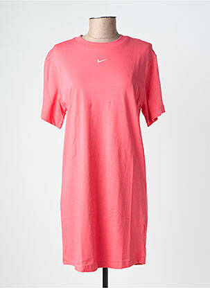 Robe courte manches courtes manches courtes rose NIKE femme