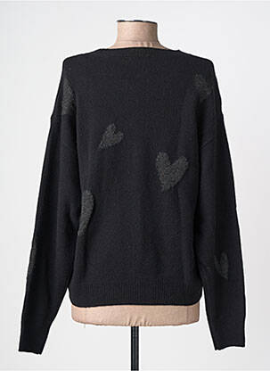 Pull coupe droite manches longues noir TEDDY SMITH femme