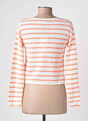 Pull manches longues manches longues orange LE TEMPS DES CERISES fille