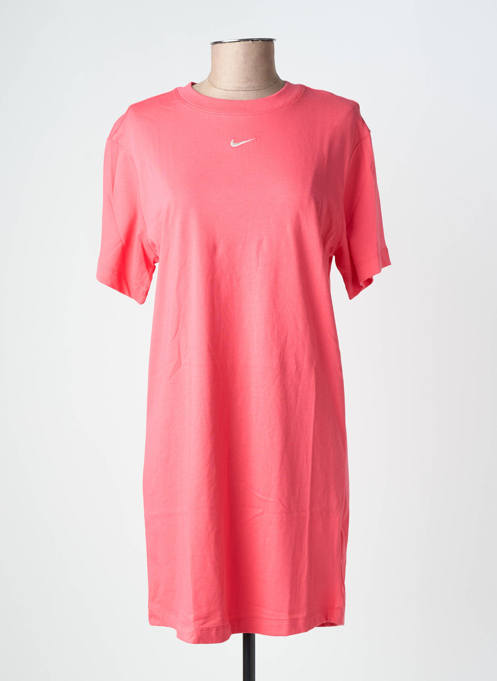 Robe courte manches courtes manches courtes rose NIKE femme