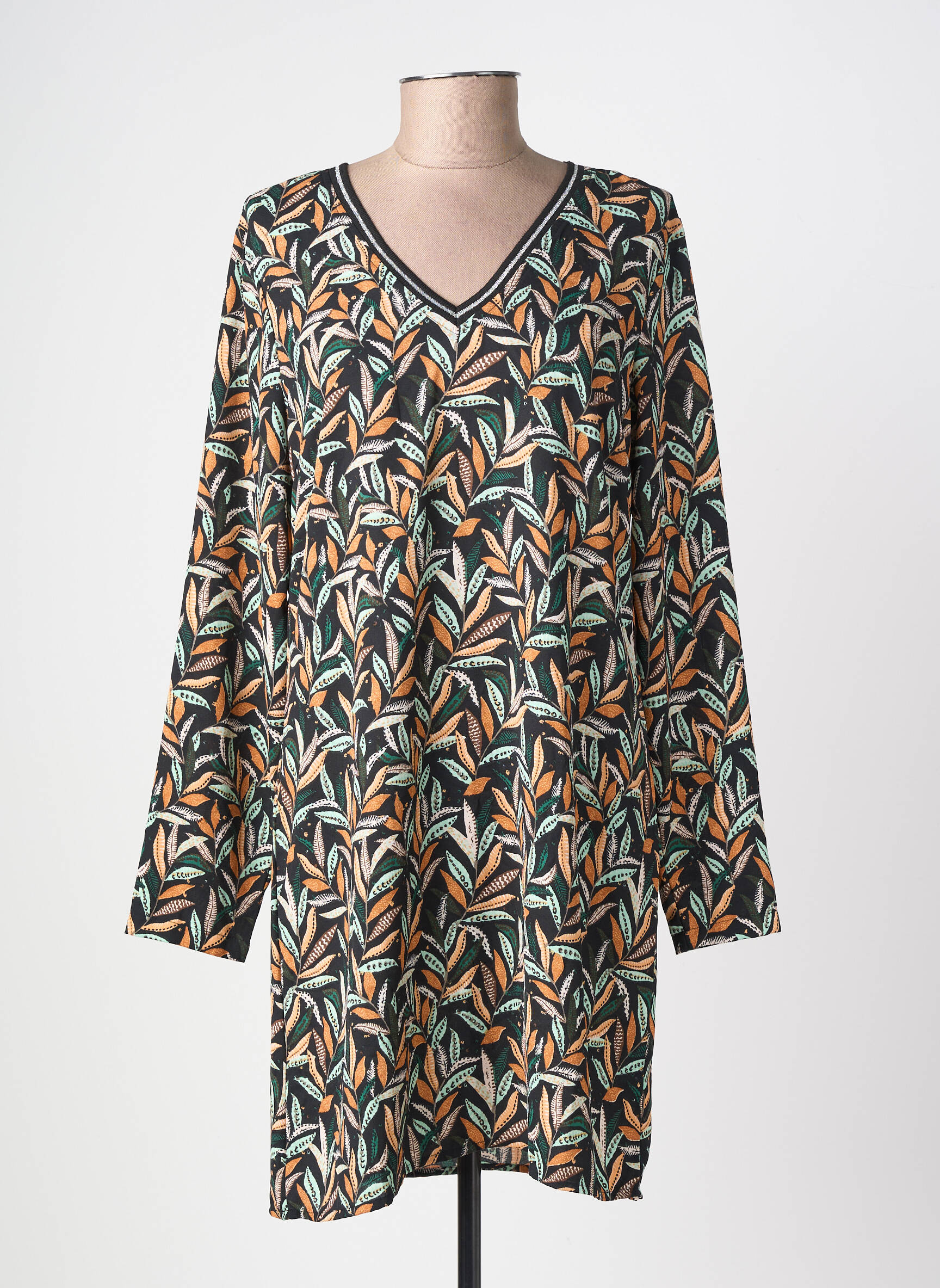 Robe courte manches longues manches longues noir ONLY femme