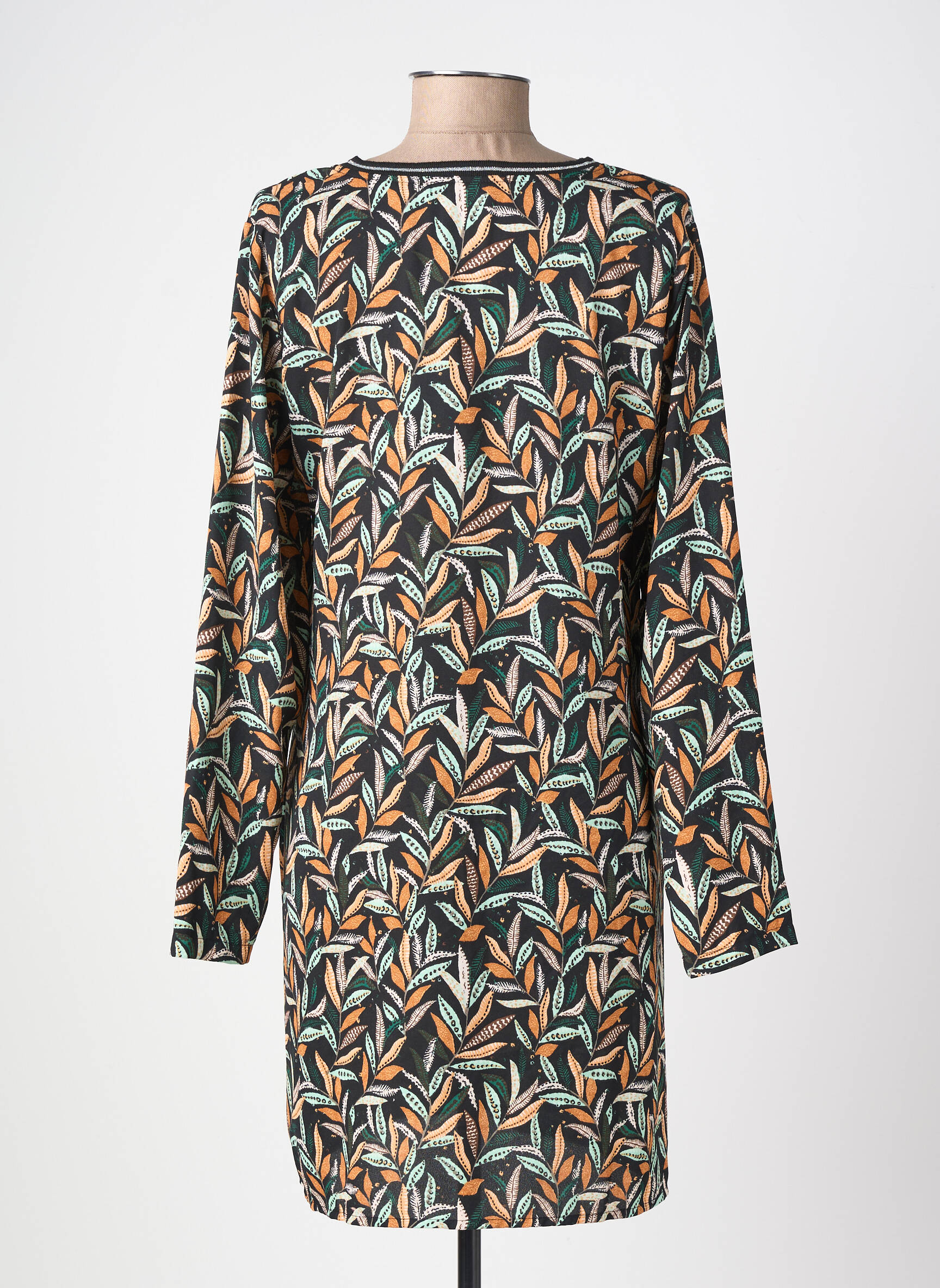 Robe courte manches longues manches longues noir ONLY femme