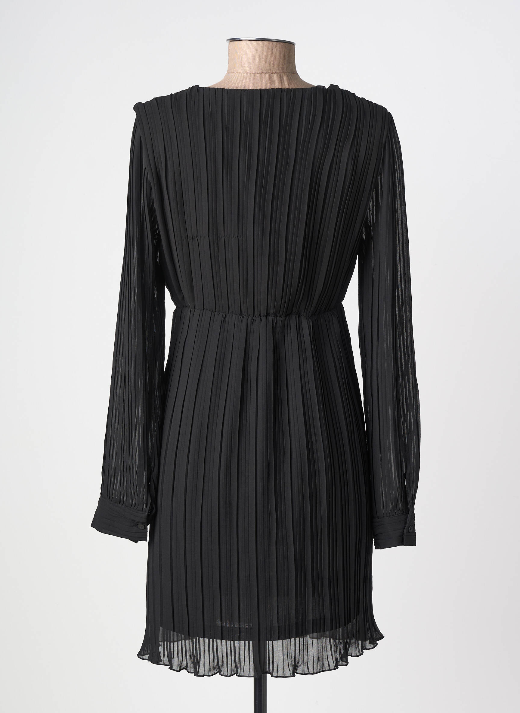 Robe courte manches longues manches longues noir ONLY femme