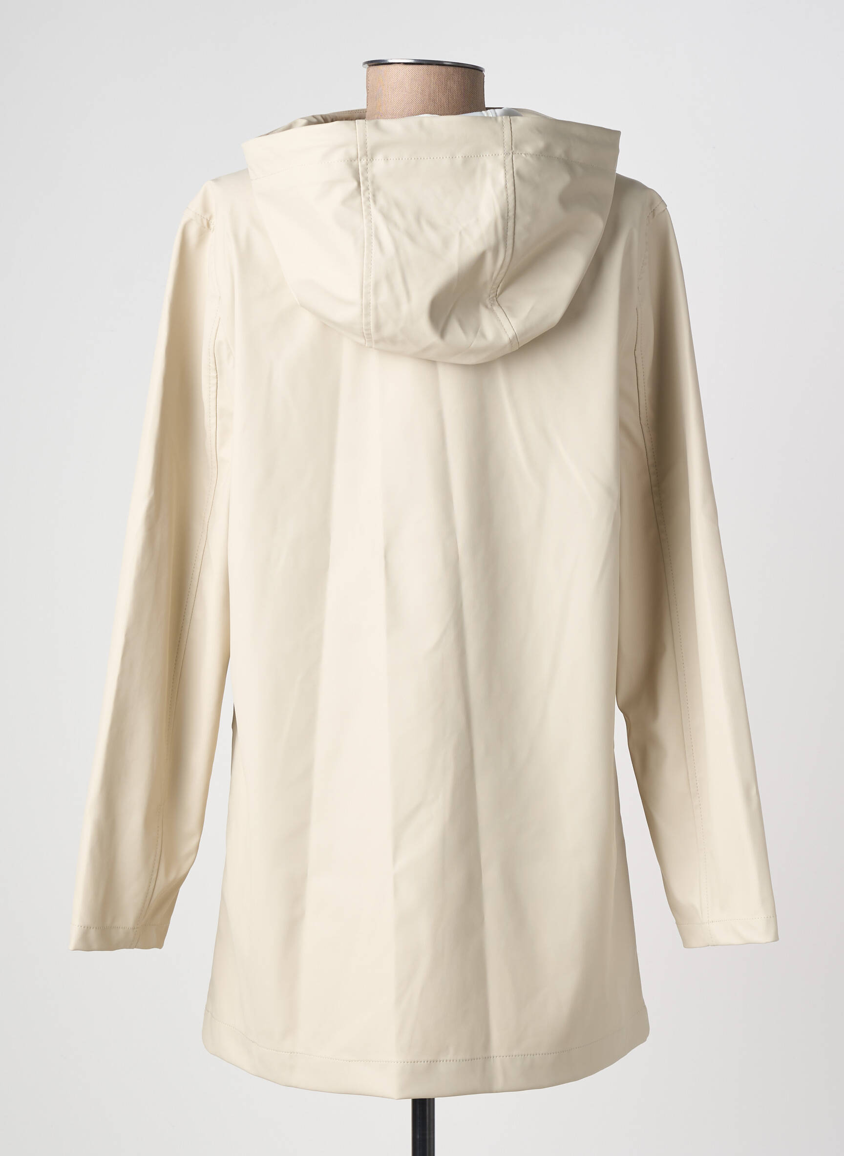 Imperméable manches longues a capuche beige ONLY femme