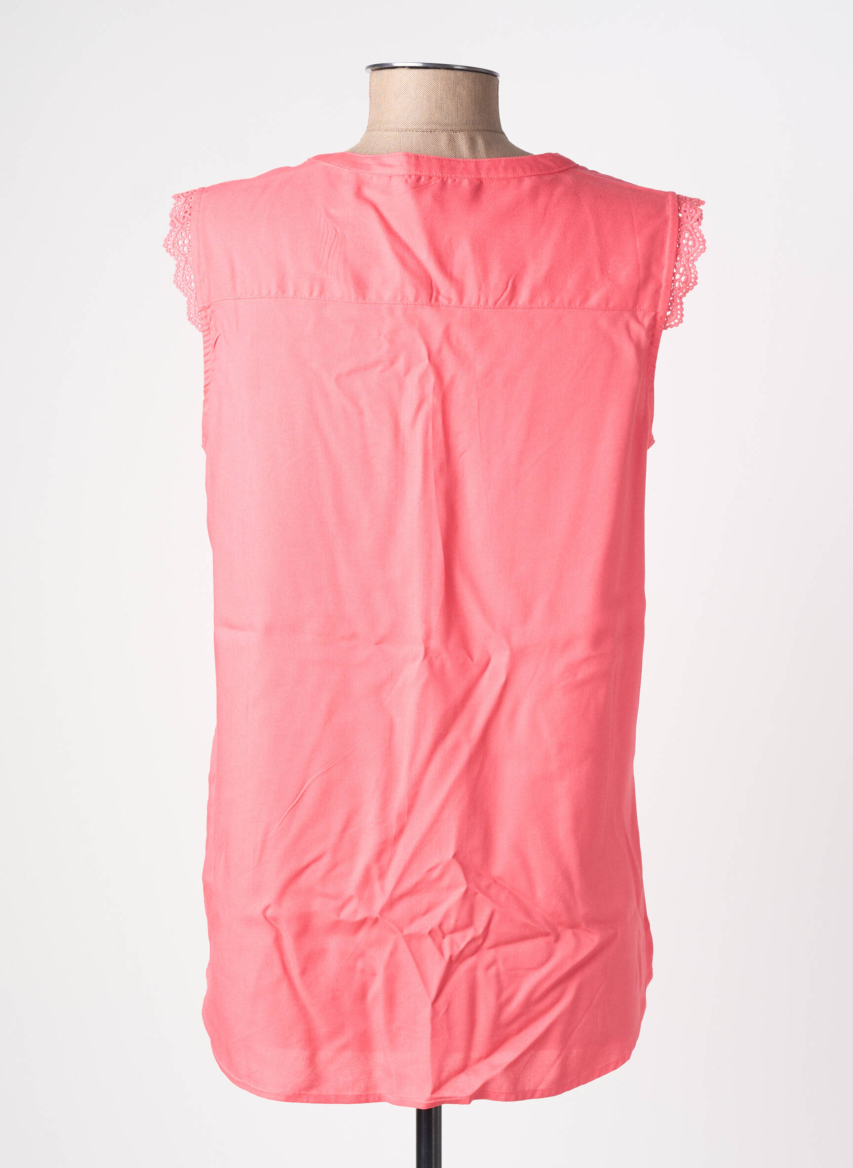 Top manches courtes manches courtes rose ONLY femme