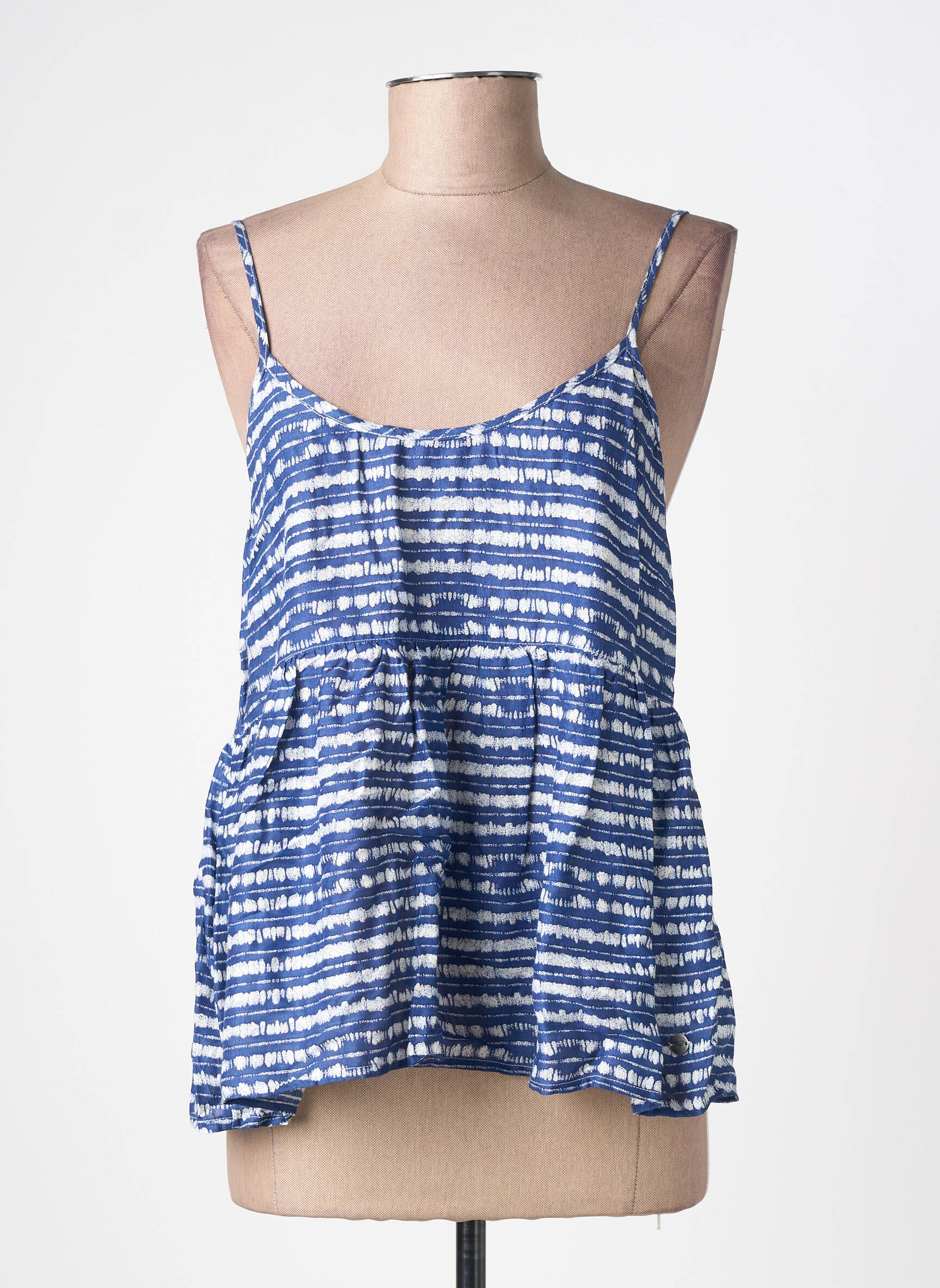 Top imprimé fantaisie fines bretelles bleu ROXY femme