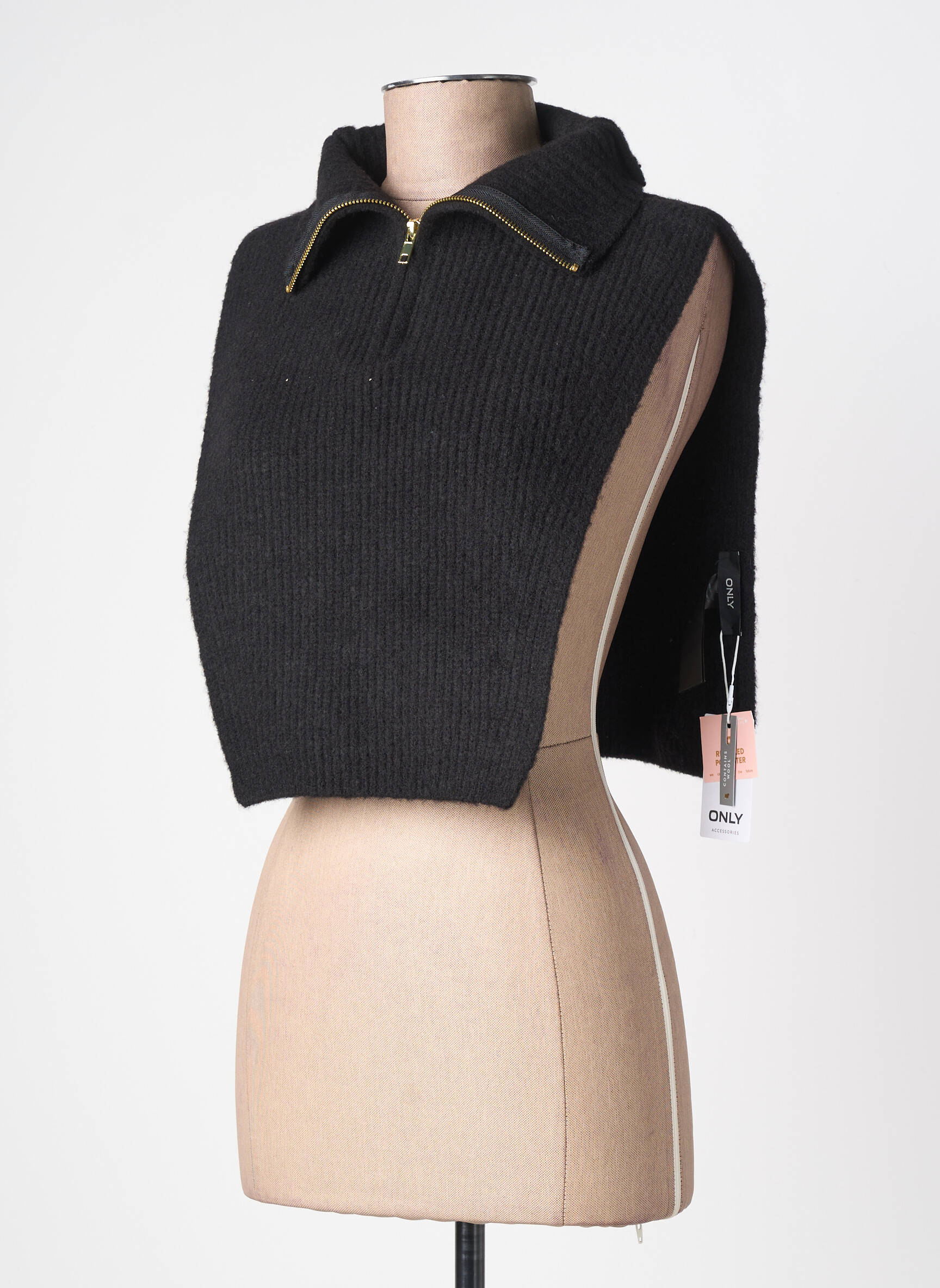 Col / tour de cou stretch noir ONLY femme