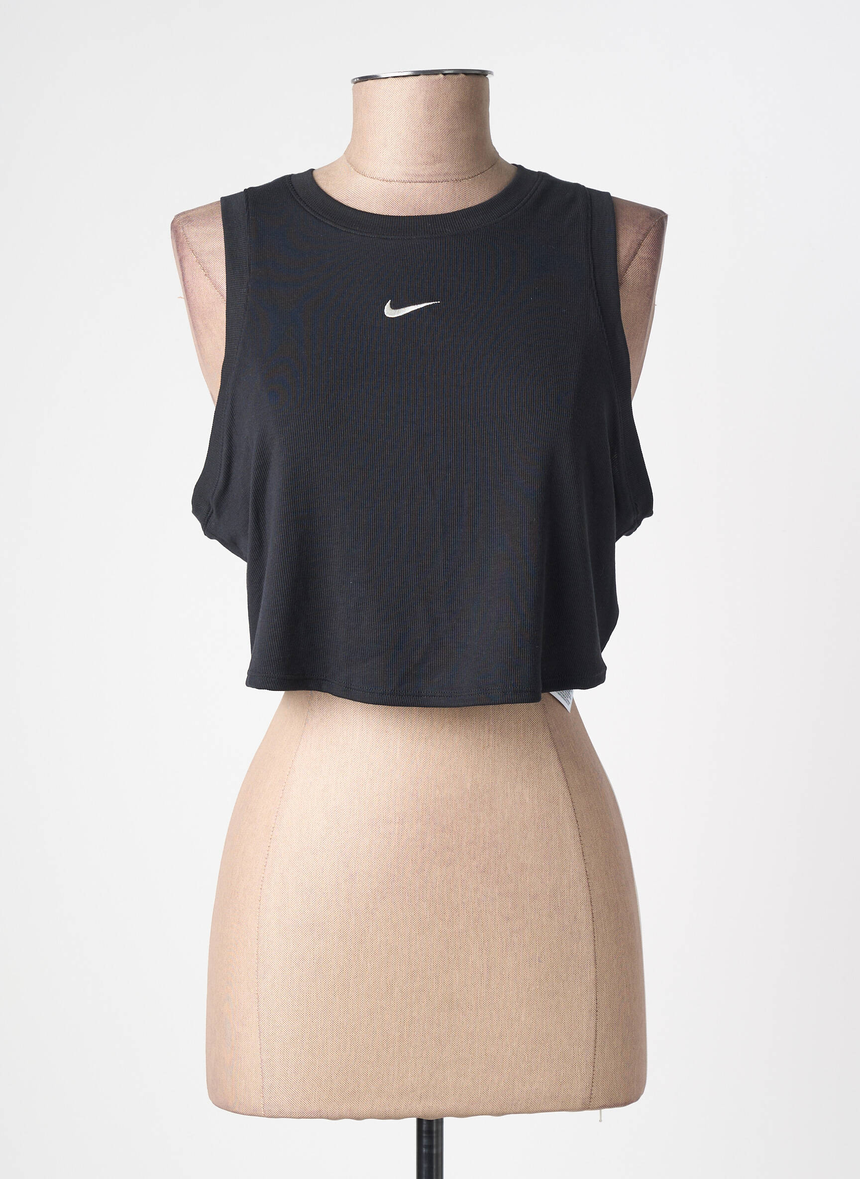 Top stretch sans manche noir NIKE femme