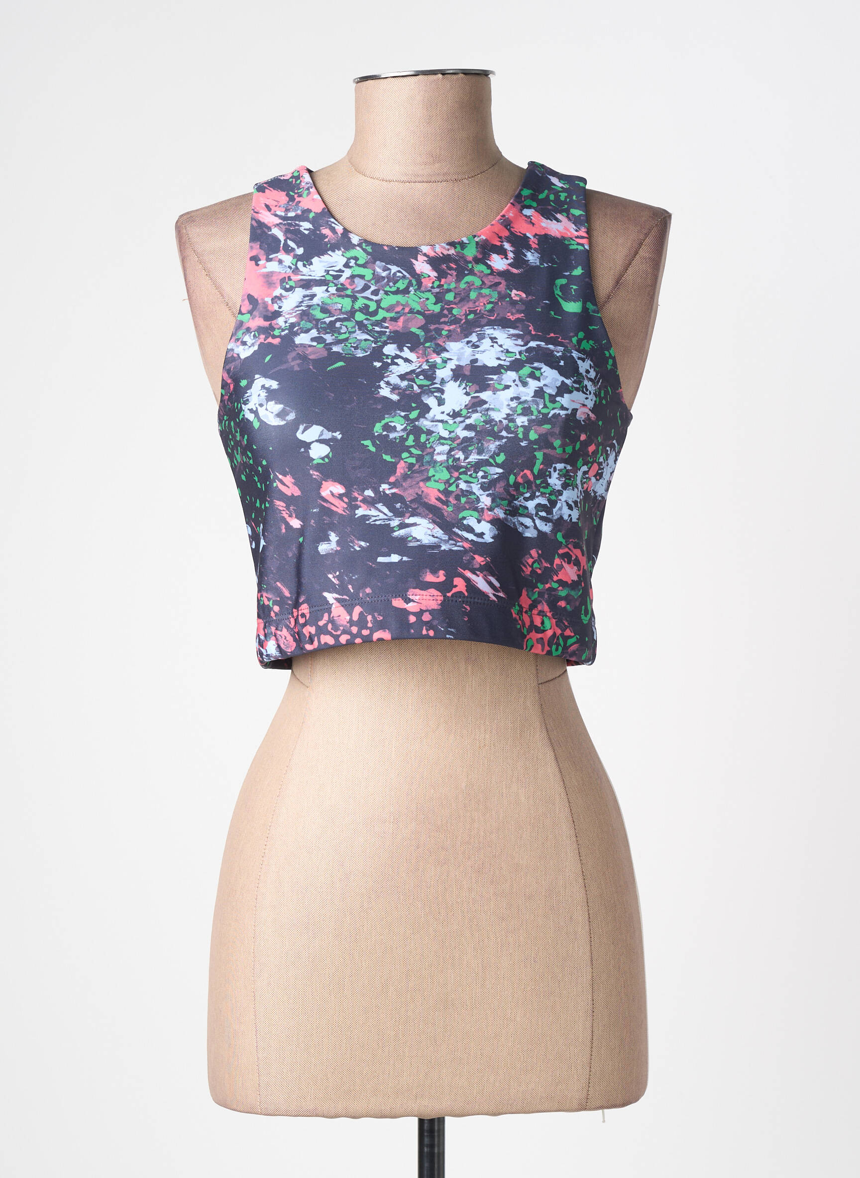 Top stretch sans manche bleu ONLY femme