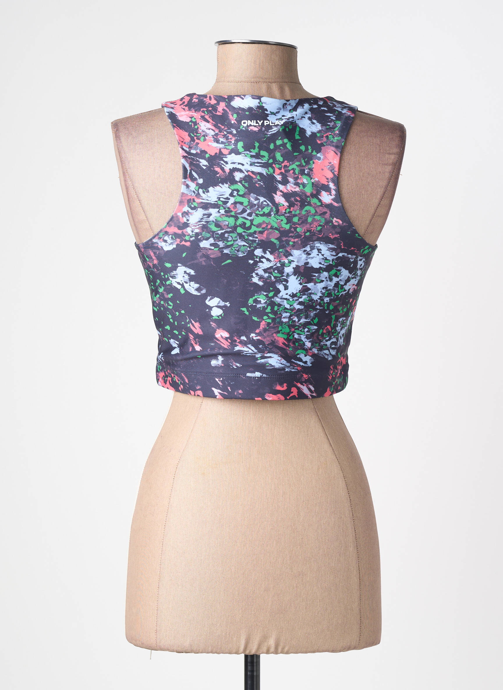 Top stretch sans manche bleu ONLY femme