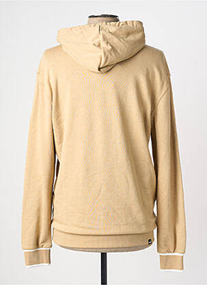 Sweat-shirt à capuche tissage jersey manches longues beige PUMA homme