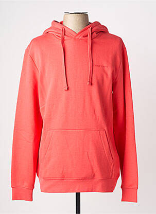 Sweat-shirt à capuche poches manches longues orange TEDDY SMITH homme