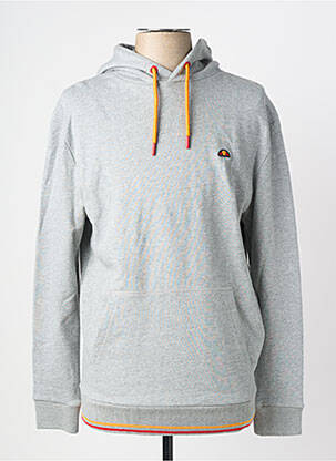 Sweat-shirt à capuche tissage jersey manches longues gris ELLESSE homme