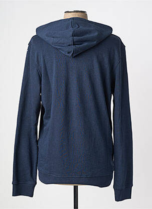 Sweat-shirt à capuche tissage jersey manches longues bleu JACK & JONES homme