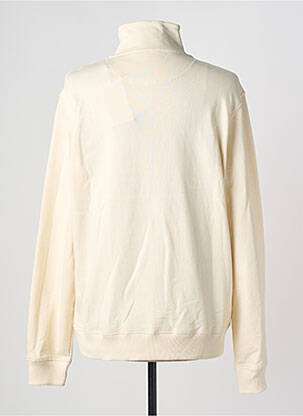 Sweat-shirt broderie manches longues beige JACK & JONES homme