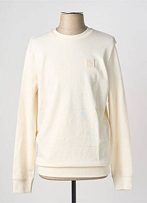 Sweat-shirt stretch manches longues beige PUMA homme