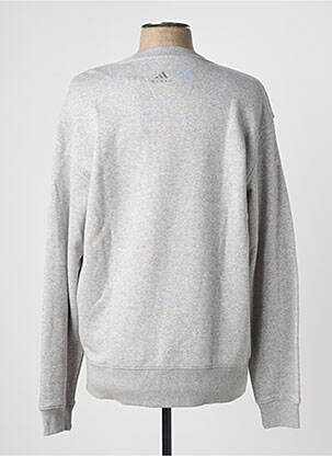 Sweat-shirt stretch manches longues gris ADIDAS homme