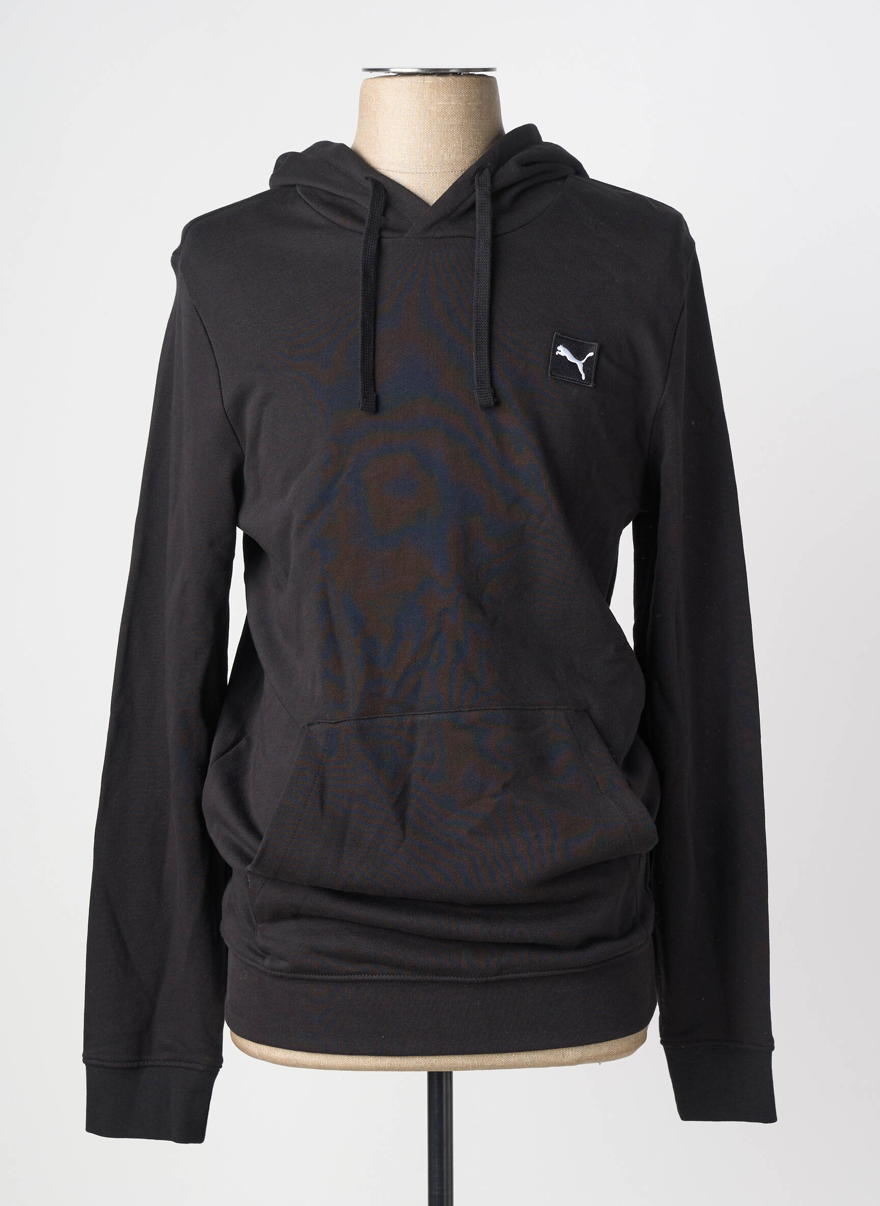 Sweat-shirt à capuche tissage jersey manches longues noir PUMA homme