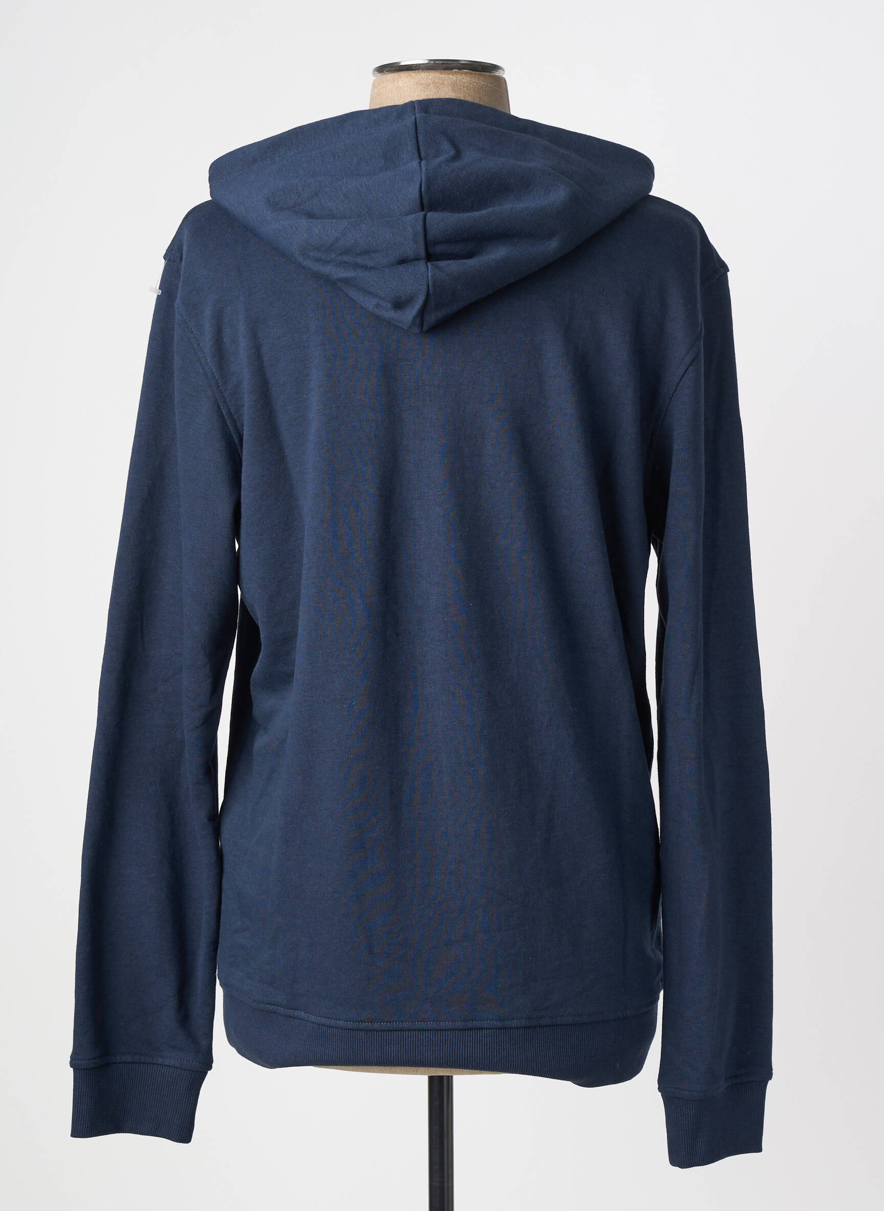 Sweat-shirt à capuche tissage jersey manches longues bleu JACK & JONES homme