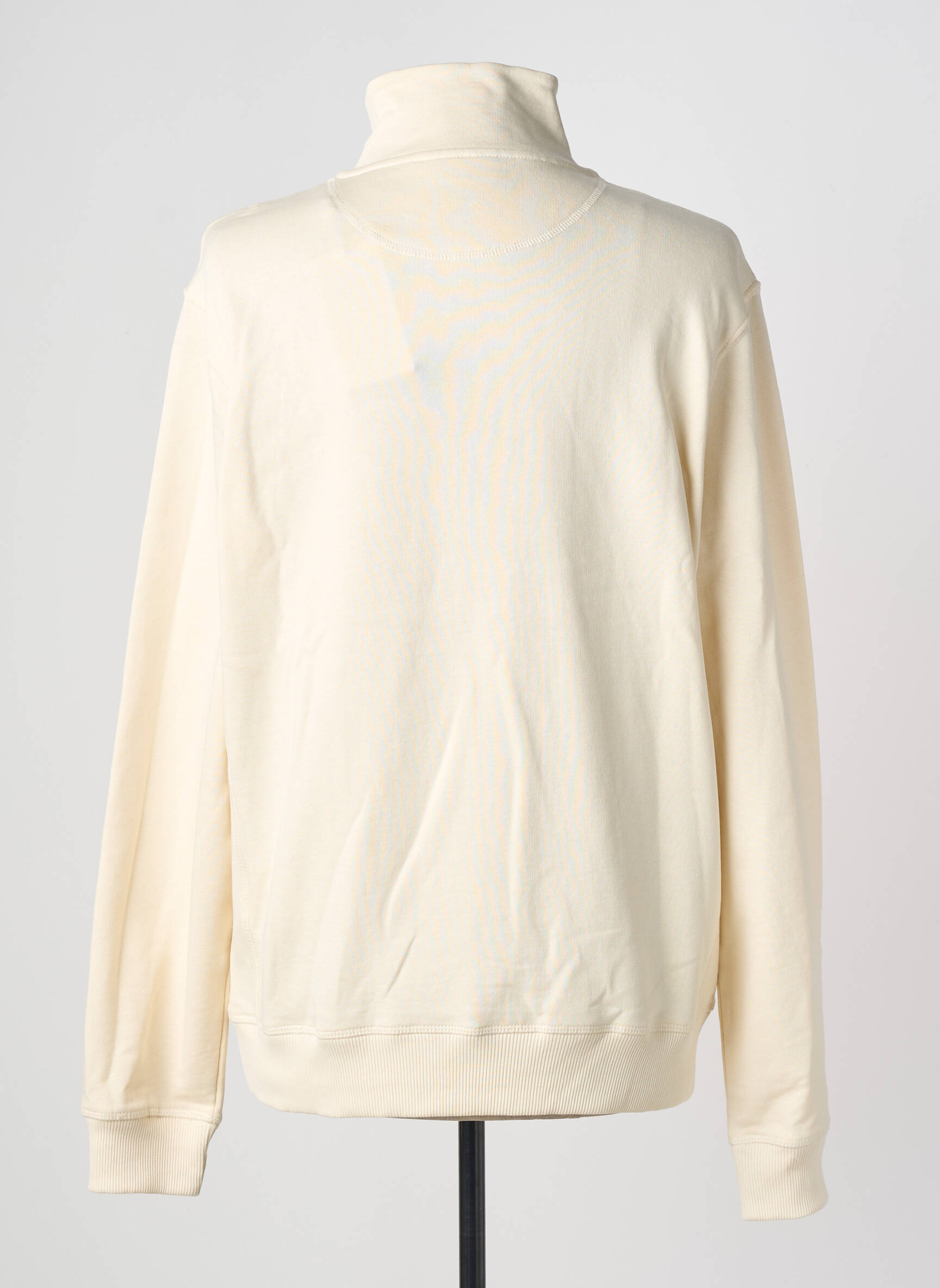 Sweat-shirt broderie manches longues beige JACK & JONES homme