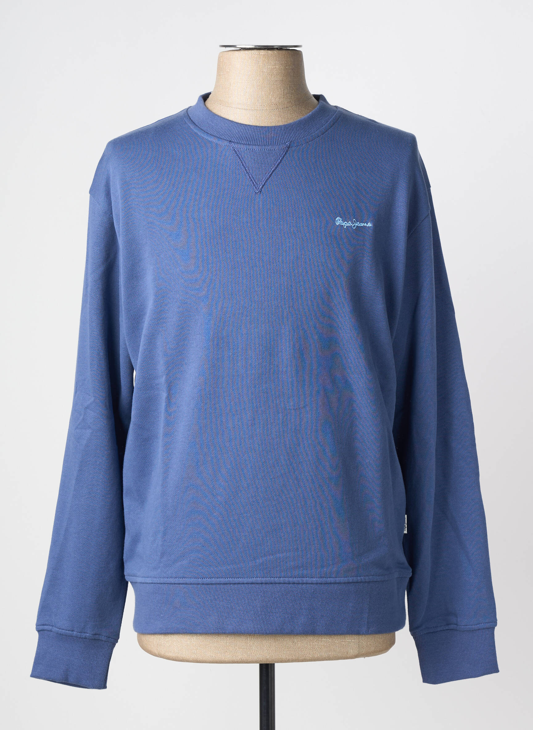 Sweat-shirt stretch manches longues bleu PEPE JEANS homme