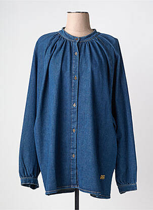 Chemisier coupe droite manches longues bleu MOS MOSH femme