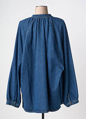 Chemisier coupe droite manches longues bleu MOS MOSH femme