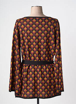 Pull coupe cintrée manches longues orange KING LOUIE femme