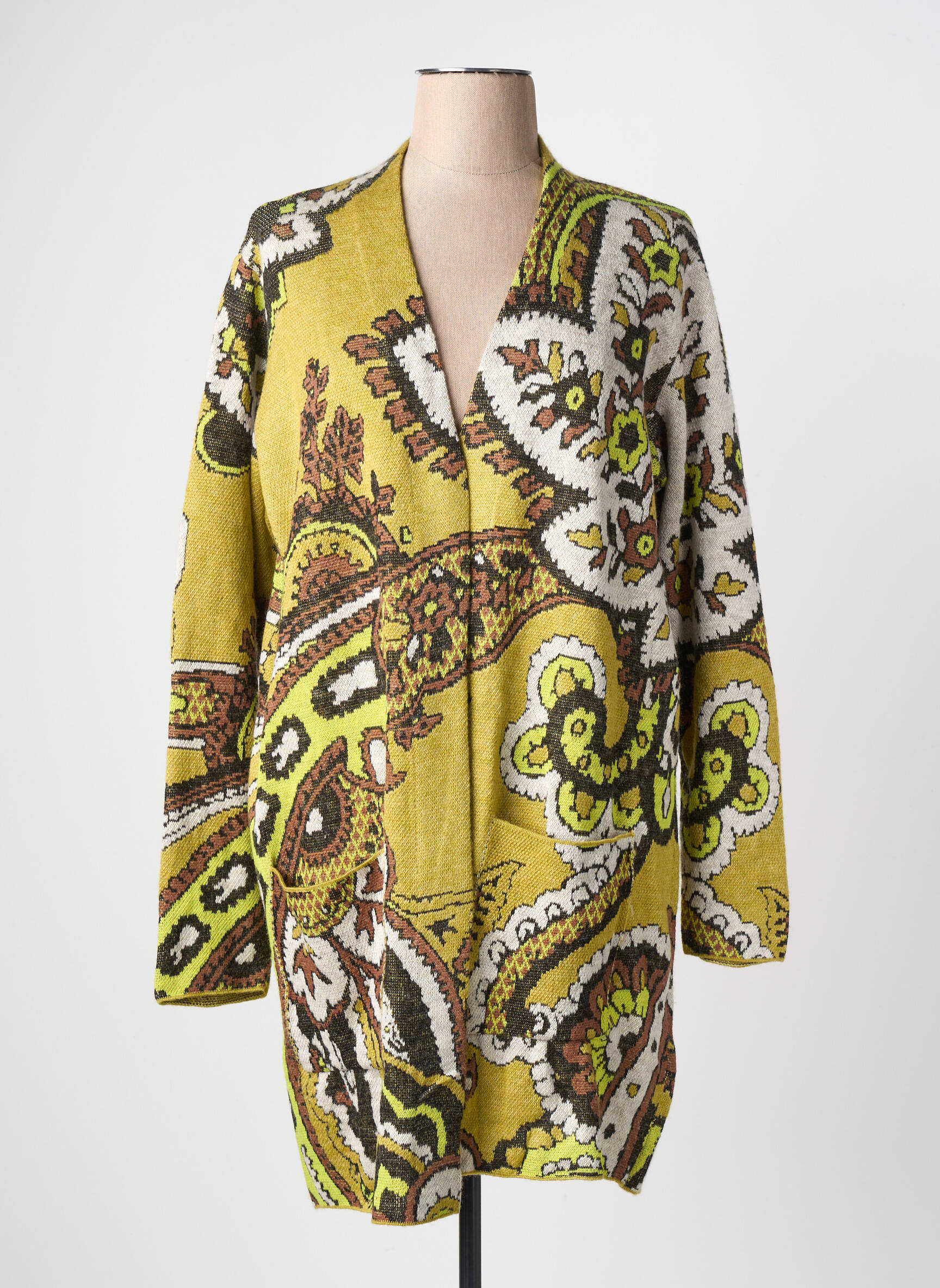 Gilet manches longues manches longues vert BETTY BARCLAY femme
