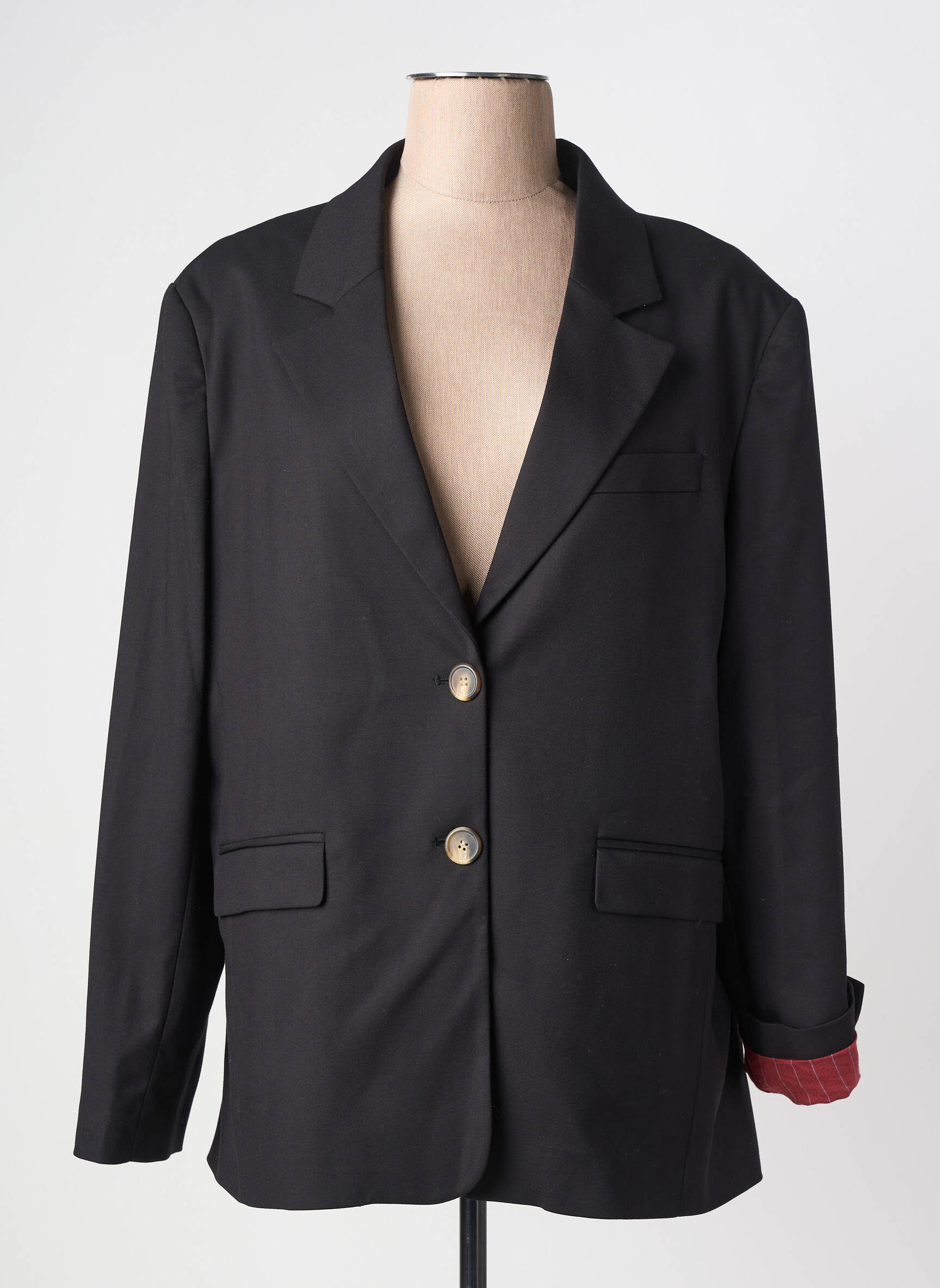 Blazer poignets boutonnés noir HOD femme