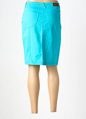 Jupe mi-longue stretch bleu SAINT JAMES femme