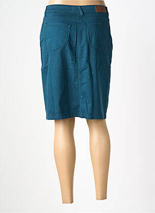 Jupe mi-longue stretch bleu SAINT JAMES femme