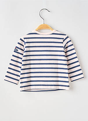 T-shirt stretch manches longues bleu SAINT JAMES fille