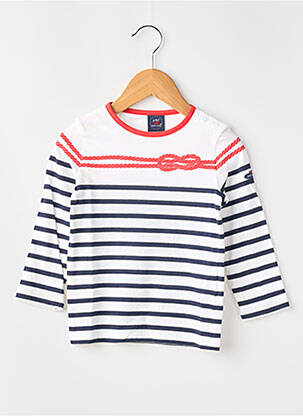T-shirt stretch manches longues bleu SAINT JAMES fille