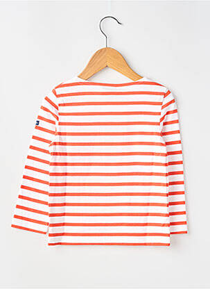 T-shirt stretch manches longues orange SAINT JAMES fille