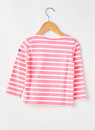 T-shirt stretch manches longues rose SAINT JAMES fille