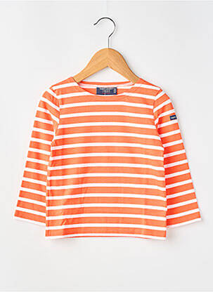T-shirt stretch manches longues orange SAINT JAMES fille