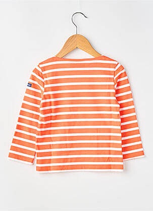 T-shirt stretch manches longues orange SAINT JAMES fille