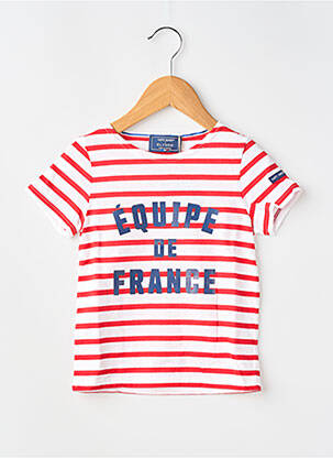 T-shirt stretch manches courtes rouge SAINT JAMES enfant